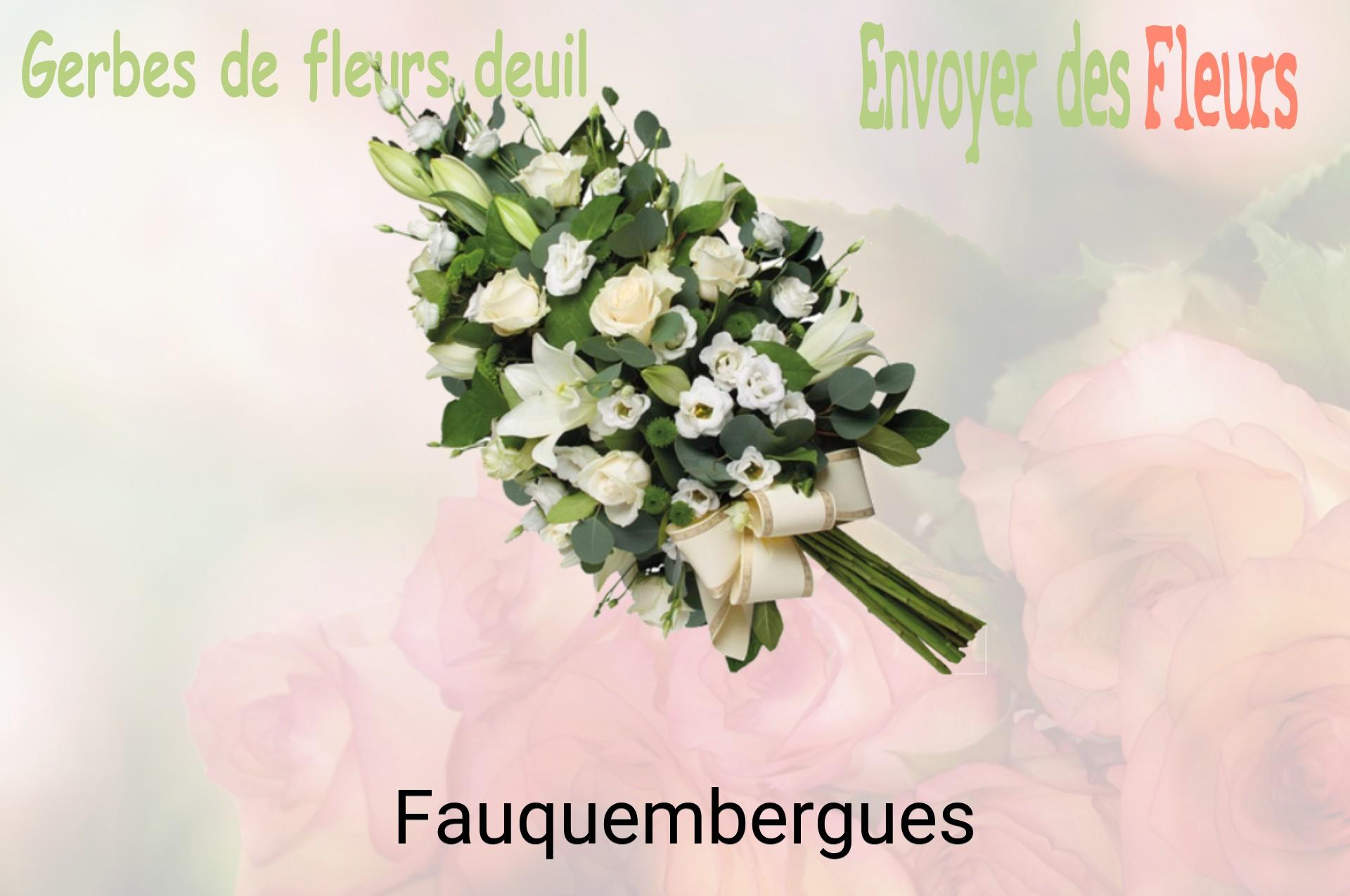 Gerbe de fleurs de deuil livrée à Fauquembergues
